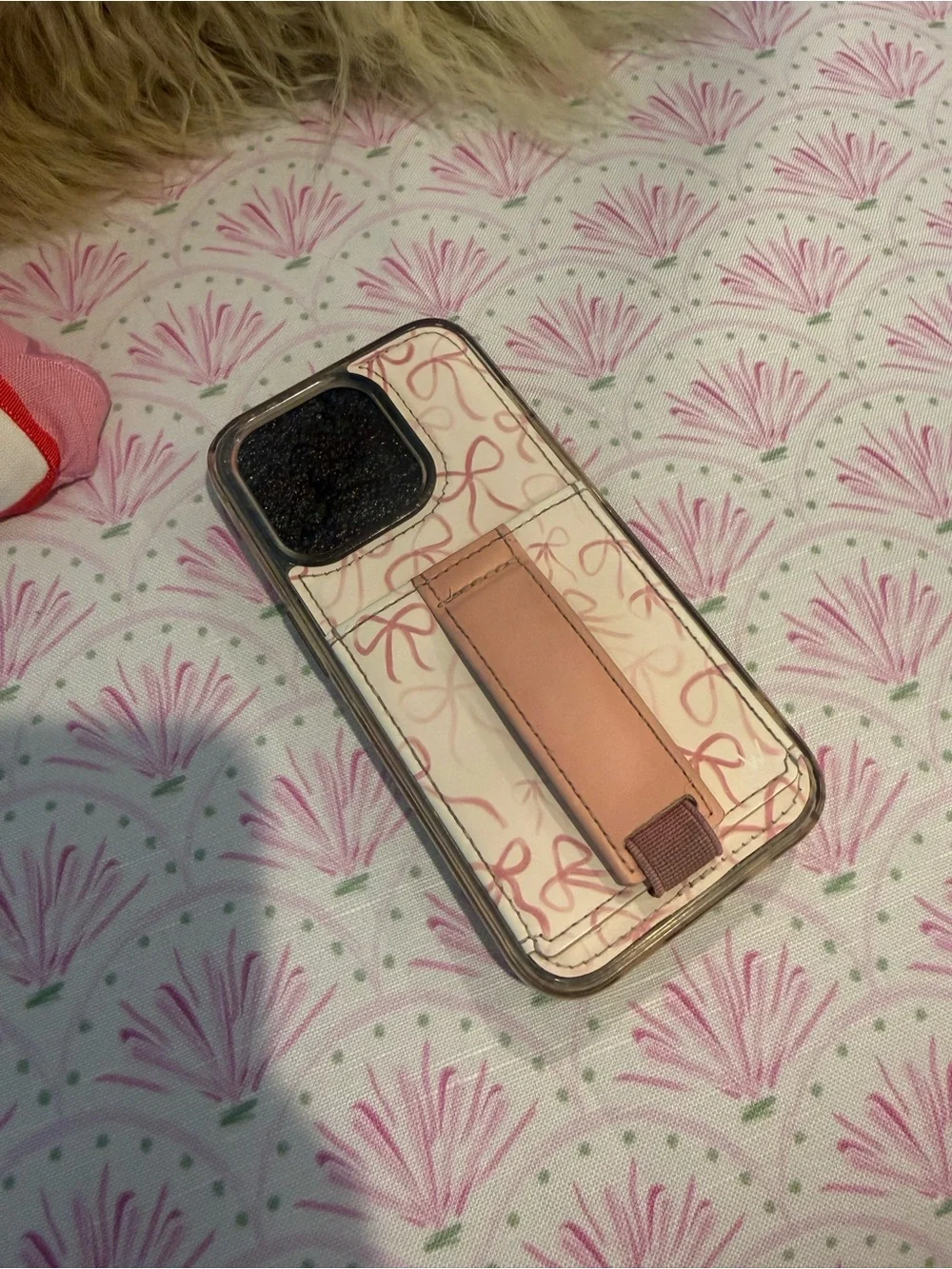 Walli iPhone 15 Pro case Rosy Ribbons